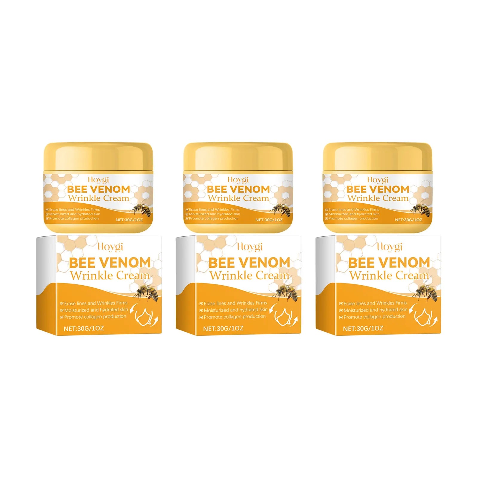 Bee Venom Face Cream Moisturizing Sagging Improvement Reduce Fine Lines Damaged Skin Repair Facial Cream Nourishing Skin Care
