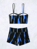 2025 Print High Waist String Two Piece Bikini Women Swimwear Female Swimsuit Bathers Bathing Swimming Suit Beachwear Summer