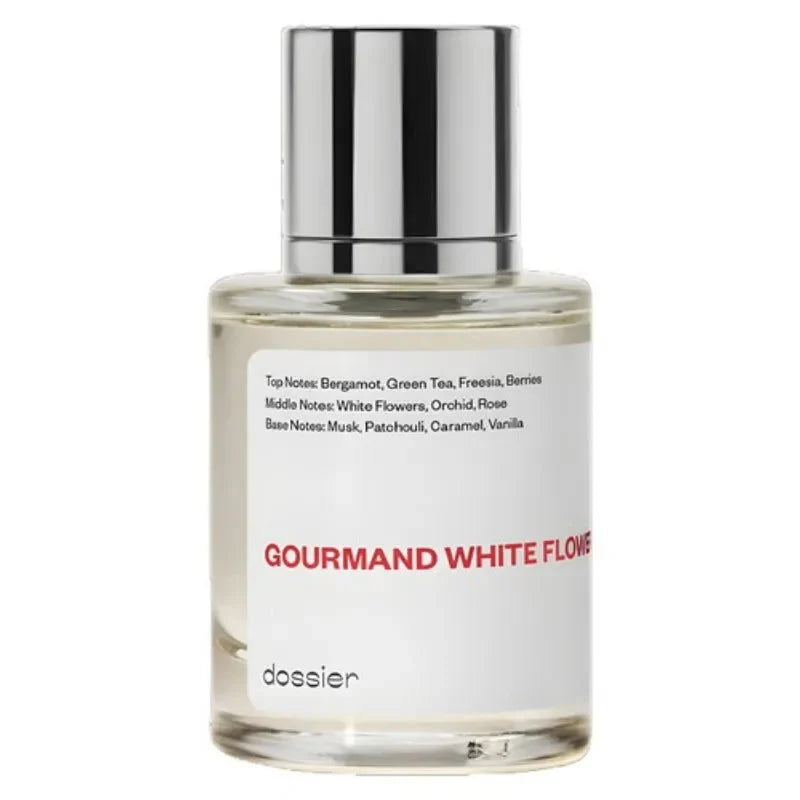 50ML Dossier Ambery Saffron Ambery Vanilla Floral Marshmallow Gourmand White Flowe Arabian Women's Perfume Birthday Present