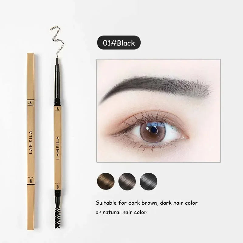 Double Head Eyebrow Pencil with Brush Waterproof Smooth 5 Colors Eye Brow Pen Tint Mascara Enhance Cosmetics Beauty Women Makeup