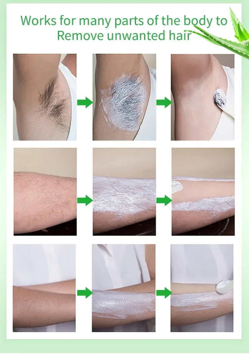 2 Minutes Fast Hair Removal Spray Painless Hair Growth Inhibitor Arm Armpit Leg Permanent Depilatory for Men Women Repair Care