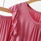 3XL-8XL Women's Pajama Sets New Plus Size Lounge Wear Modal Sleeveless Shirt Shorts Suit Sleepwear Home Clothes Ladies Pijamas