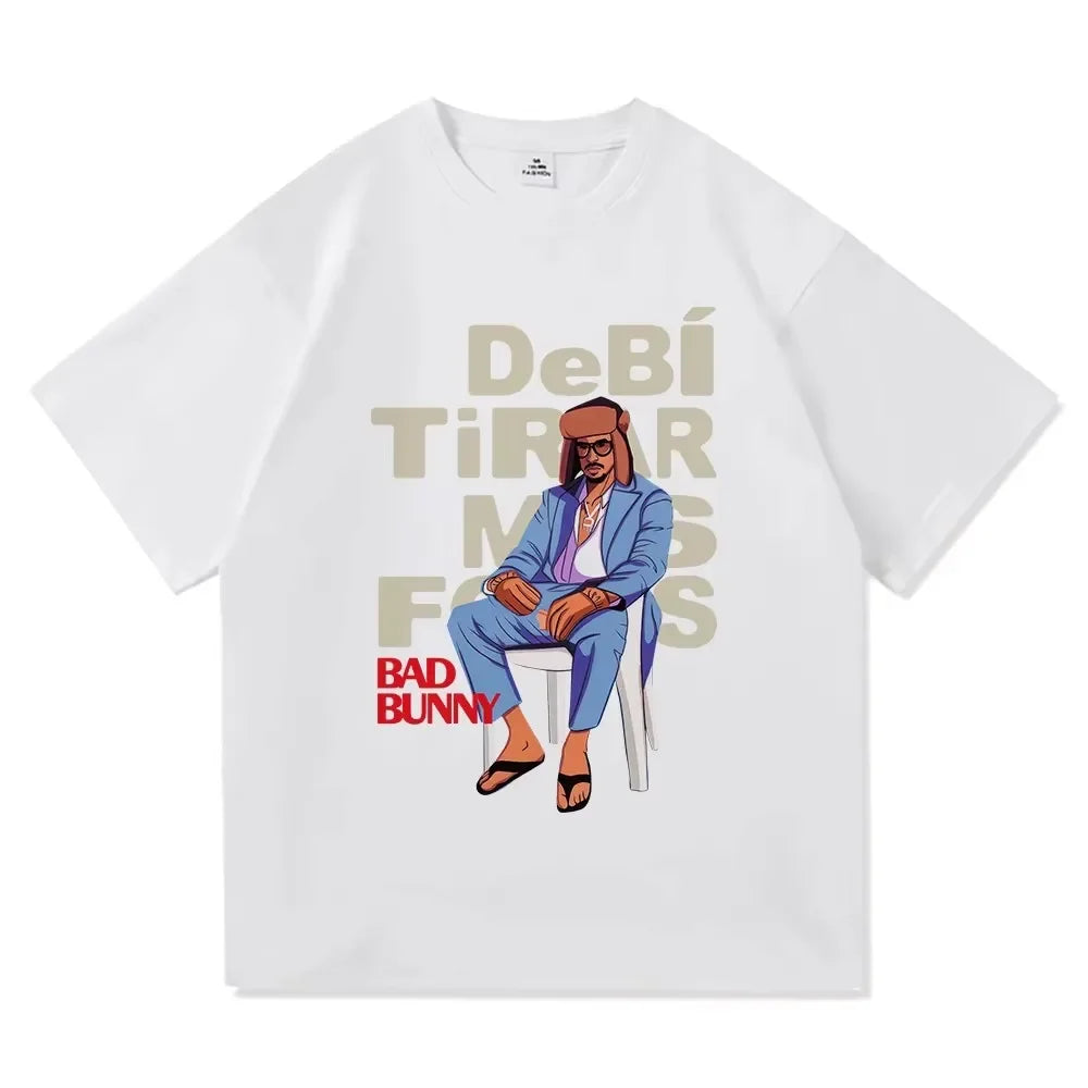 Bad Bunny T-shirts Graphic Harajuku Men women Tshirt Designer Harajuku Unisex Clothing
