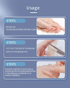 4x15cm 3pcs Silicone Scar sheet Self-Adhesive Scar Cover Tape Scalable for Burn Injury C-Section Keloid Skin Care