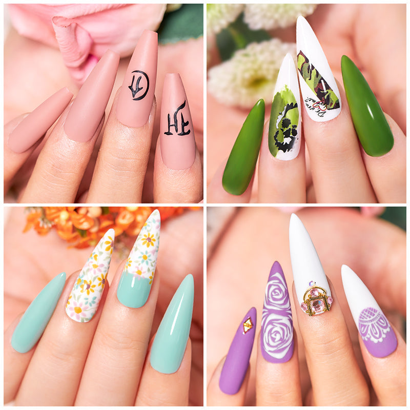 10PCS/Set Gel Nail Polish Set 125 Colors Glitter Semi Permanent Hybrid Gel Varnishes Base Top Coat Soak Off UV LED Nail Art Gel