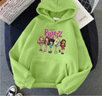 Bratz Letter Printed Plus Size Woman Hooded Sweatshirt Women Hoodie Hip Hop Long Sleeve Streetwear Unisex Male Clothes Tops