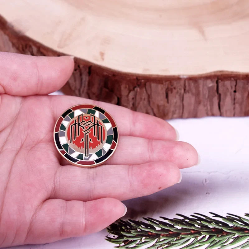 Dragon Age 2 Metal Badge Game Logo Enamel Pin Jewelry Backpack Decorate
