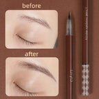 0.01mm Ultra Fine Liquid Eyebrow Pen Long Lasting Black Brown Waterproof Non-smudge Colorfast Natural Eye Brow Makeup Cosmetics