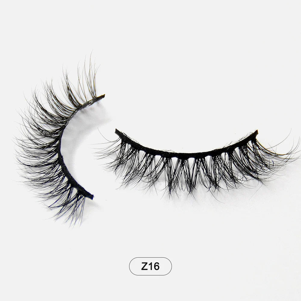 Dropshiping Makeup  Mink Lashes Fluffy Soft Full Fake Eyelashes Natural False Eyelashes Wispy Lash Extension