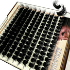 1boxes196/280 Cluster Lashes 5D Fluffy Thick Eyelash Extension D Volume Mixed 8-20MM Tray Faux Mink Lashes Lash Extension Makeup