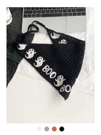 Halloween Costume Skeleton Ghost Bat Spider Web Personalized Knitted Crochet Headband Female Photo Photo Triangle Scarf Trendy