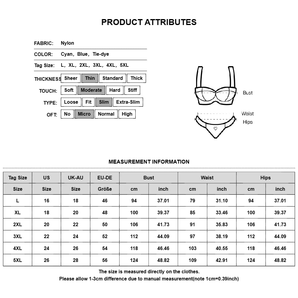 3XL 4XL 5XL Plus Size Two Piece Women Swimsuit for 2024 Summer Korean Fashion Vacation Beach Swimming Suit High waist Beachwear