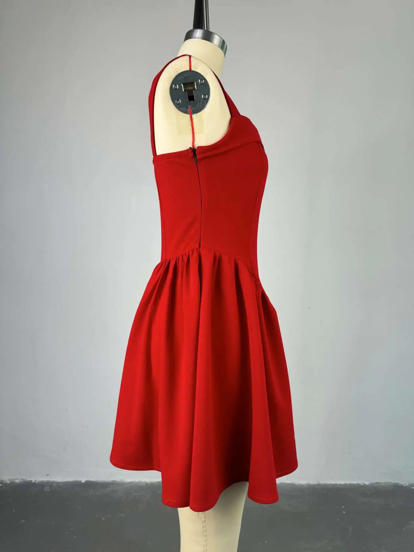 CM.YAYA Women Strapless Sleeveless Pleated Mini Dress 2025 Spring Sweet Sexy Birthday Evening Night Party Vestidos Dresses