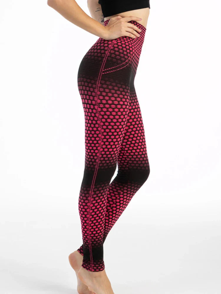 CUHAKCI Camouflage Printed Leggings Women Seamless Denim Sports High Waist Tights Workout Fitness Elastic Pants Stretch Jeggings