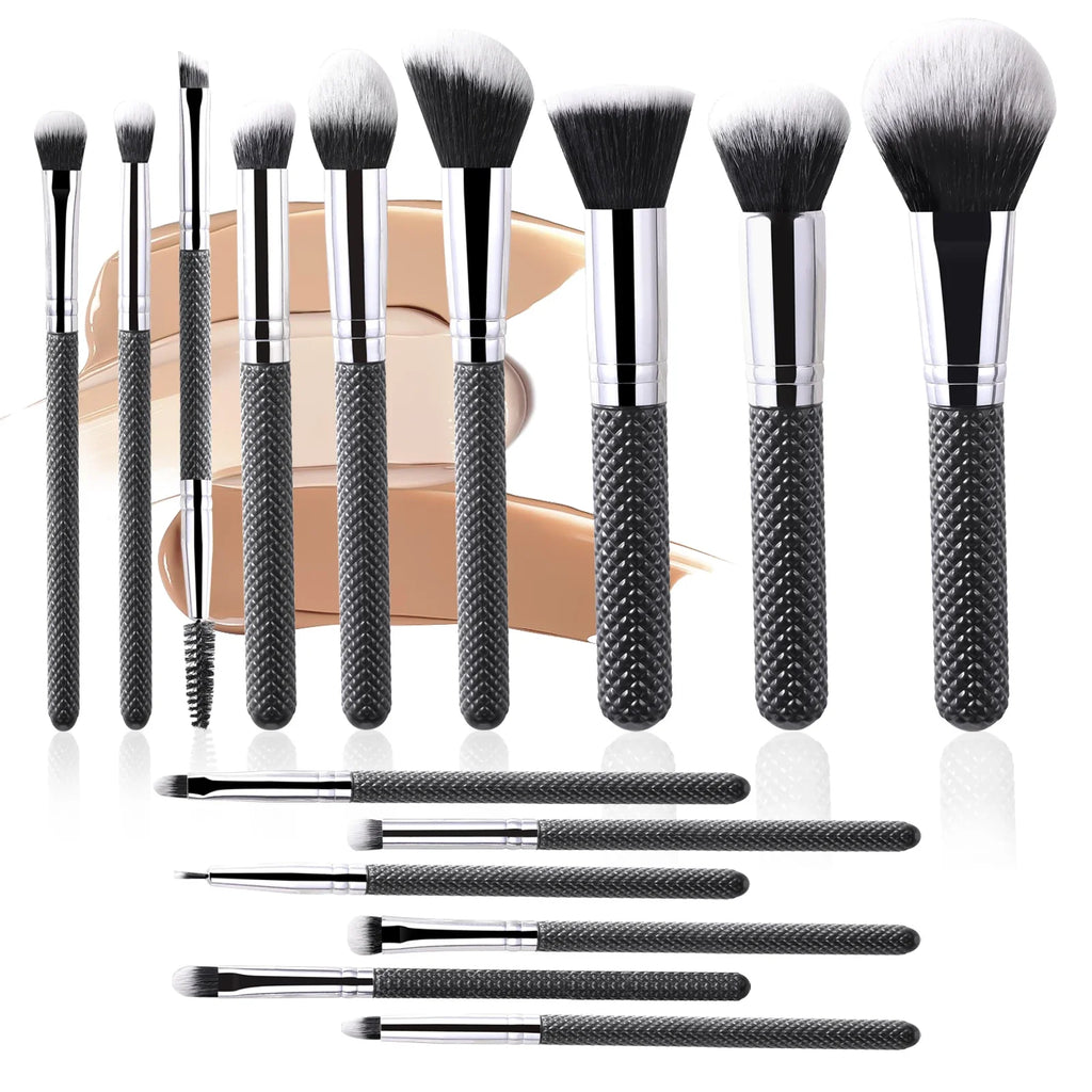 15 piece set of thread brush handle design makeup brush powder blusher contour brush eye shadow brush set professional makeup to