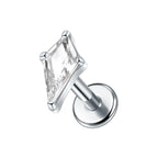 1PC Titanium Zircon Star Flower Labret Piercing for Women Cartilage Tragus Daith Helix Stud Earring Body Jewelry