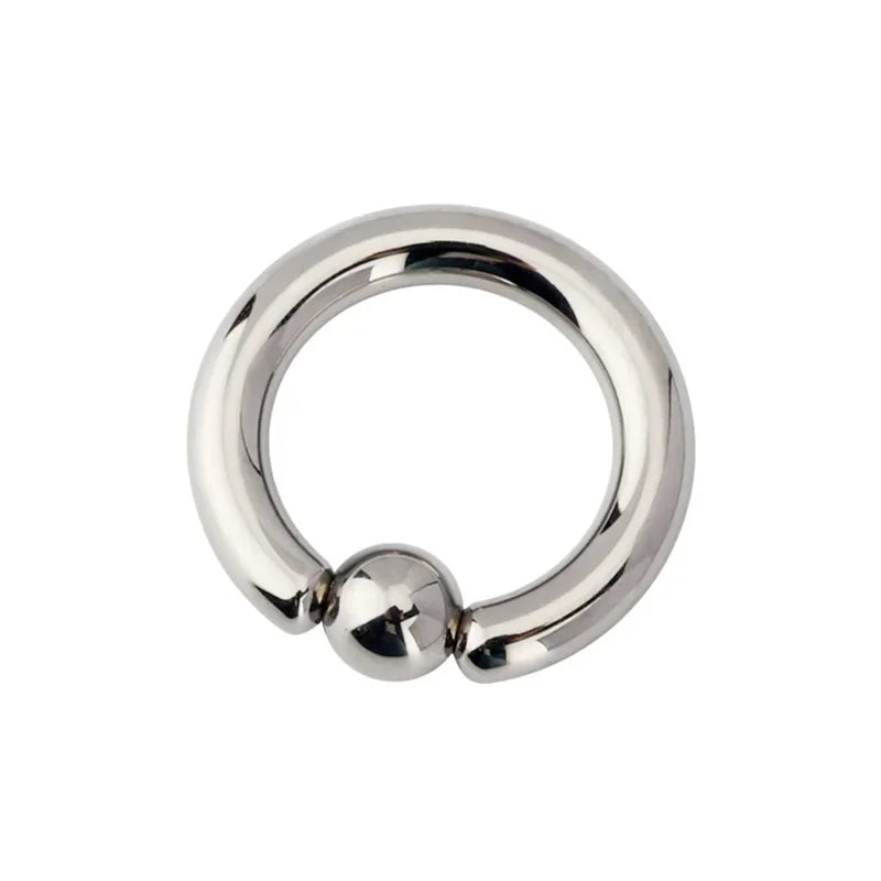 ASTM F136 Titanium Captive Bead Rings PIERC Nose Ring large size Earring 12G 2mm 3mm BCR Hoop Rings punk Piercing Body Jewelry