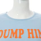 Cute 2000s Aesthetics Letter Print Blue Baby Tees Y2K Streetwear O-neck Short Sleeve Crop Tops Women Fashion 2023 Slim