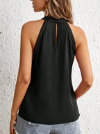 Elegant Sleeveless Women's Shirt 2024 Summer Fashion Hollow Lace Style Tank Top For Women Tops Bloues Camisas De Mulher AXR297