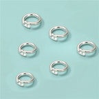 2pcs Authentic Real 925 Sterling Silver Open Jump Rings O Ring Connector for DIY Bracelet Necklace Earring Jewelry Craft Making