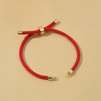 10Pcs Twisted Nylon Cords Bracelet Adjustable Extension Tail Chain Connector For DIY Handmade Jewelry Making Accessories