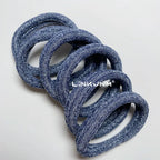 6PCS Women Glitter Hair Scrunchies Girls Elastic Hair Rubber Bands Hair Holder/Gum Hair Accessories Ponytail Hair Holders