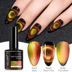 6Colors 9D Galaxy Chameleon Cat Eye Nail Gel Polish Magnetic Long Lasting Shining Magnet Cat Eye Nails Art Soak Off UV Gel 8ml