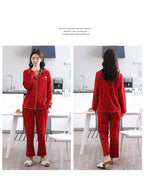 100% Cotton Pajama For Women Winter Soild Pink Pijamas Feminino Warm Sleepwear White PJ 2024 Fashion Pure Cotton Pyjama Femme