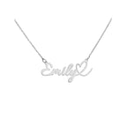 Custom Love Heart Name Necklace Personalized Letter Gold Pendant Stainless Steel Jewelry Fashion Trend Birthday Gift For Her