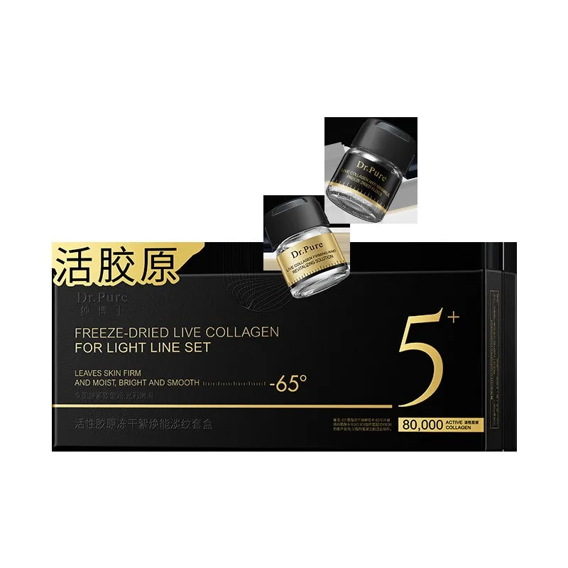 Collagen Peptide Anti-Wrinkle Freeze-dried powder- Firming, Lifting  Hydrating Face Kit for All Skin Types Beauty care product