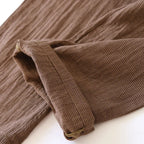 2025 New Spring Couple's Pajama Set 100% Cotton Long Sleeve Long Pants Two Piece Set for Men and Women's Home Furnishings