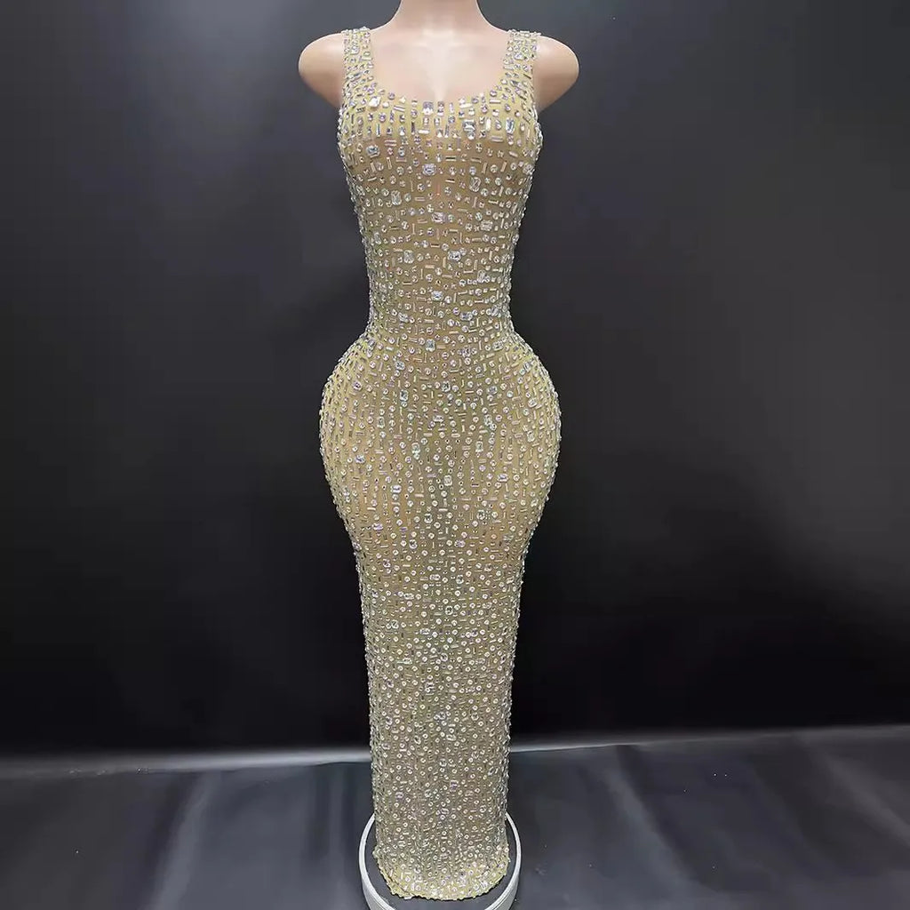 Diamonds Wedding Dress for Women Goddess Senior Photoshoot Props Homecoming Celebrate Birthday party dress New Year's Dress