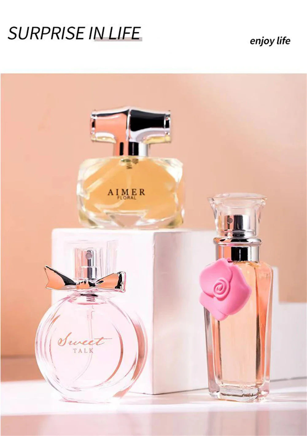 Classic Brand Perfume Women Eau de Parfum Femme 100ml Club De Nuit Perfumes Feminino Gift Box 4Pcs Set Floral Fruity Scent Spray