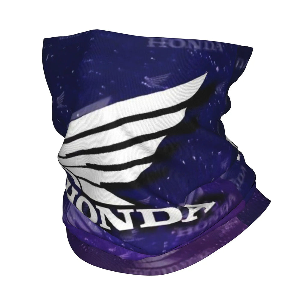 Custom H-Hondaes Motorcycle Rider Winter Headband Neck Warmer Women Men Ski Running Tube Scarf Moto Face Bandana Gaiter