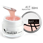 50ml Venalisa Soak off Thick Jelly Gel UV Construction Gel Builder Extend 24 Color Camouflage Milky White Nail Art Hard Nail Gel