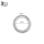 ASTM F136 Titanium PIERC Hinged Segment Hoop Earrings Large size Nose Rings 10G-6G 2.5mm-4mm Seamless Labret Lip Body Piercing