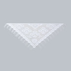 2024 White/Black Catholic Woman Spanish Style Lace Tassel Church Veil Head Covering Long Veil Floral Scarves Wedding Accessories