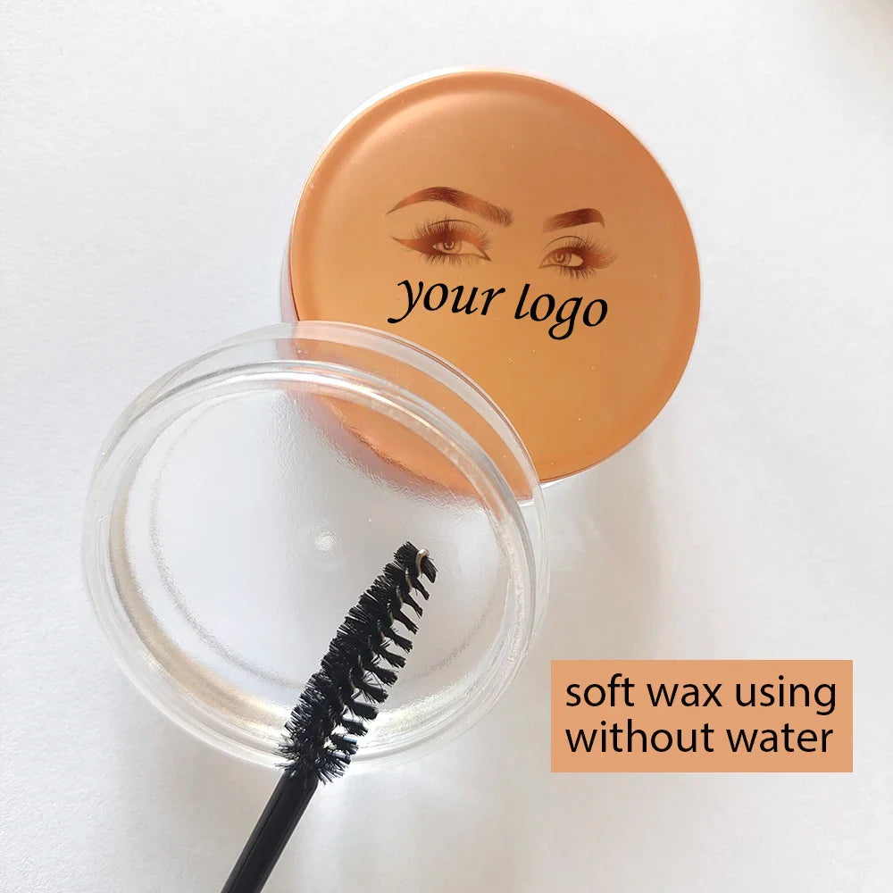 Custom Eyebrow Styling Gel Eye brow Sculpt Soap Waterproof Private Label Transparent Wax Set Brow  Soft Gel Eyebrow Makeup
