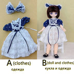 30cm Two-dimensional Doll Comic Face 1/6 Bjd Doll or Dress Up Clothes Children's Girl Birthday Gift Toys Kids Toys