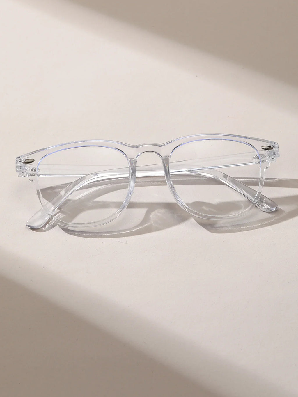 1PC/2PCS Fashion Pentos Plastic Frame Anti-Blue Light Clear Glasses For Daily Office Reading Life Eye Protection Accessories.