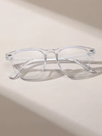 1PC/2PCS Fashion Pentos Plastic Frame Anti-Blue Light Clear Glasses For Daily Office Reading Life Eye Protection Accessories.