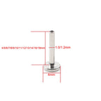 Alisouy 1PC G23 Titanium Internally Threaded Labret Shaft Lip Replacement Flat Bar Ear Tragus Stud Earring Body Piercing Jewelry