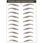 4D Hair-Like Eyebrow Stickers Waterproof Eyebrow Tattoo Water Transfer Eye Brow Enhancer Long Lasting Korean Cosmetics