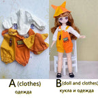 30cm Two-dimensional Doll Comic Face 1/6 Bjd Doll or Dress Up Clothes Children's Girl Birthday Gift Toys Kids Toys