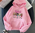 Bratz Letter Printed Plus Size Woman Hooded Sweatshirt Women Hoodie Hip Hop Long Sleeve Streetwear Unisex Male Clothes Tops