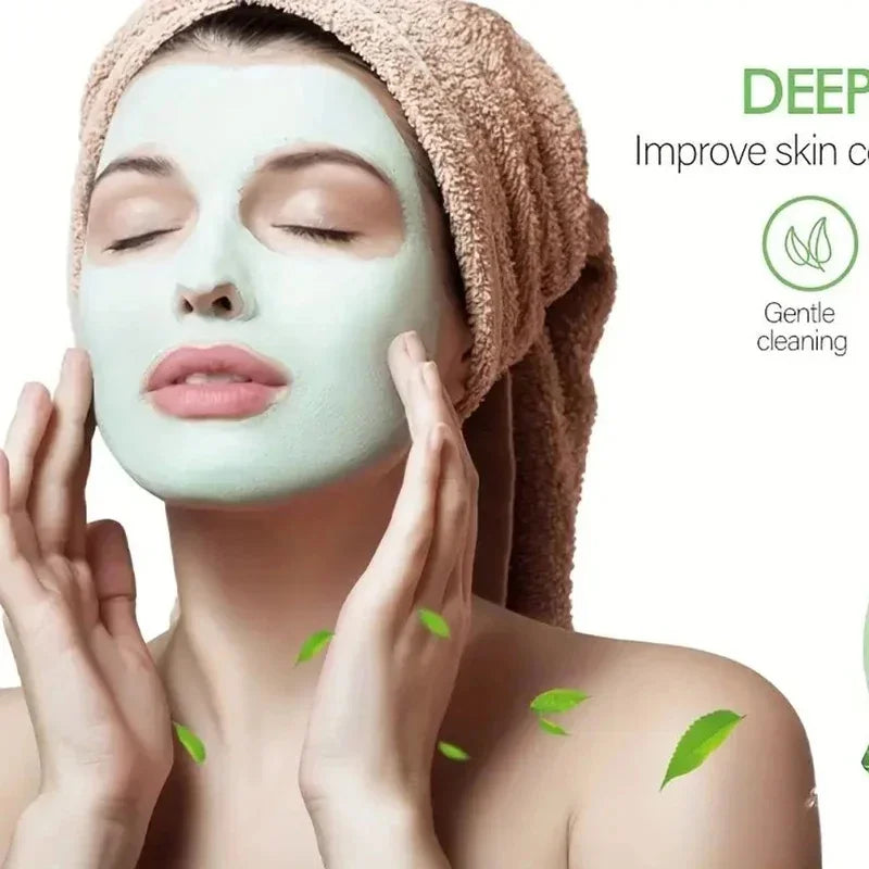 Green Tea Remove Blackhead Solid Mask Dispel Acne Blemish Cleansing Stick Mask Shrink Pores Tighten Whitening Repair Skin Care