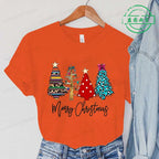 Christmas Lights Xmas Tree Print Fashion Graphic Women Tops Women Tshirt Tee Funny Christmas Party Aesthetic Shirt Camisas Mujer