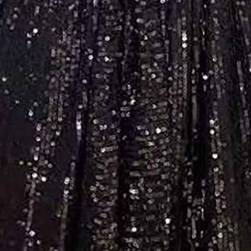 2024 New Fashion Women´s Autumn Sequin Party Dress, Sparkle Long Sleeve Round Neck Short Cocktail Dress with Belt