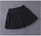 2024 New Best-Selling Pleated Nylon Spandex High Waisted Pocket Skirt With Anti Glare A-Line Sports Tennis Skirt