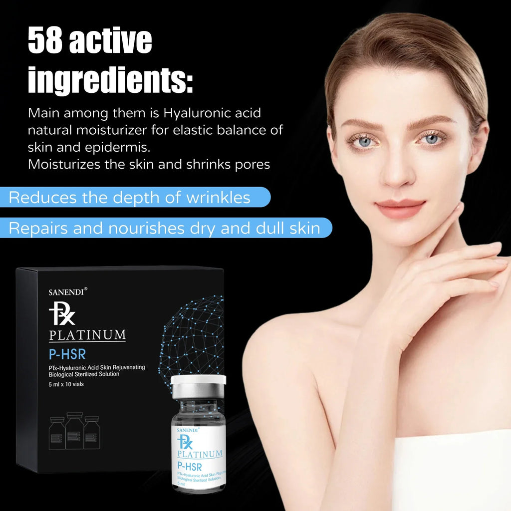 2025 New Korean Hyaluronic Acid Serum Anti-aging Moisturizing Skin Care Repair Essence 5MLx10Vials